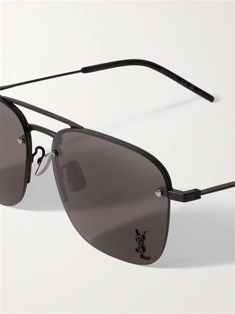 ysl aviator sunglasses black|saint laurent wayfarer sunglasses.